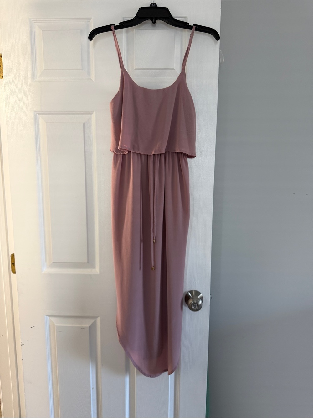 Sleeveless Blouson Midi Dress in Dusty Rose